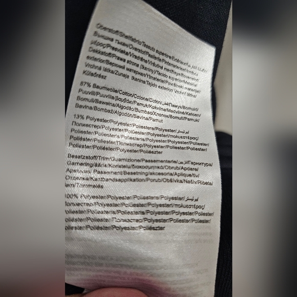 Bugatti Authentic Jacket Nylon/Knit Cotton Zipper Fitted Black  size L - Picture 15 of 16